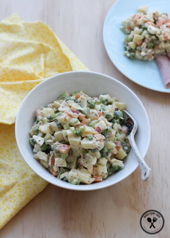 Russian Potato Salad (aka Polska Sałatka) | Wholesome Cook