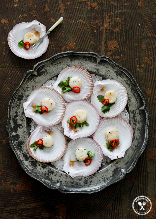 Sea Scallops with a Vodka Lime Dressing-3
