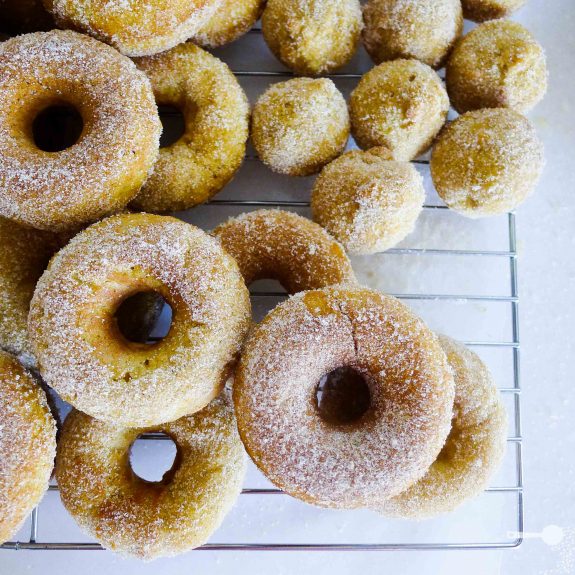 {Recipe and review} Baked vegan cinnamon donuts + Sunbeam donut iron test