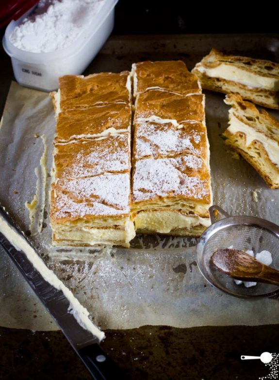 Karpatka custard slice Polish recipe