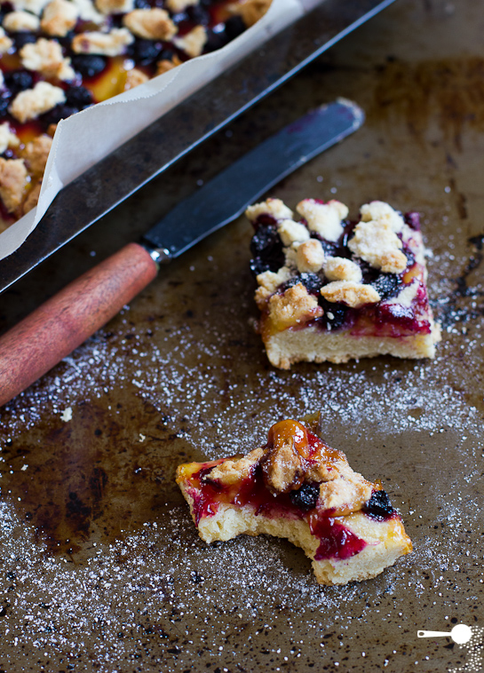 Blueberry and Lemon Curd Slice - Wholesome Cook