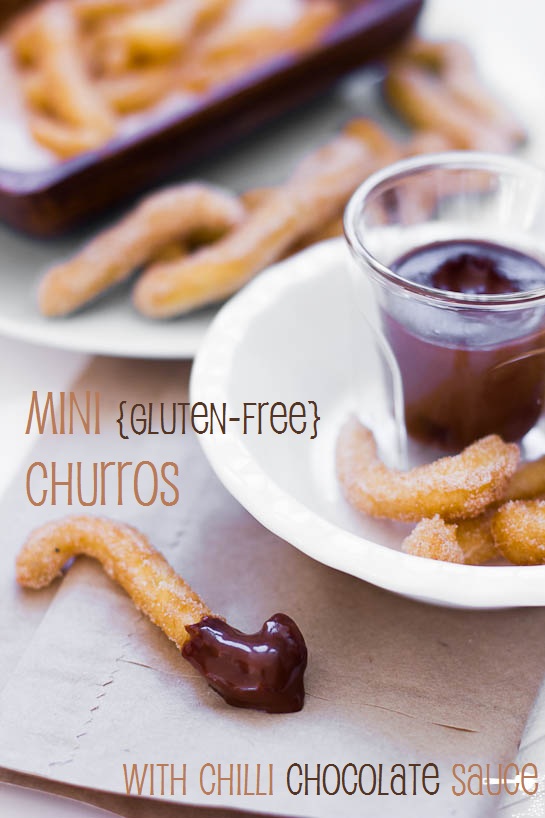 Mini Churros with Chilli Chocolate | Gluten-Free Choux Pastry for Churros (Eclairs and Profiteroles)