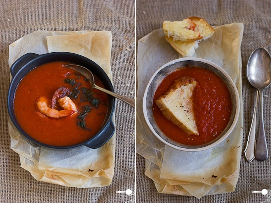 Spicy Roasted Capsicum and Tomato Soup