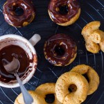 Pumpkin Spice Donuts With Cacao Icing