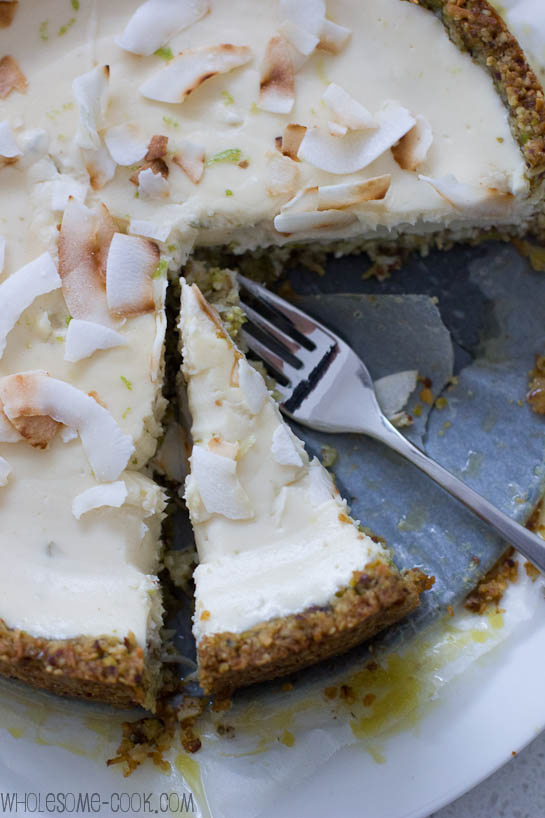 Sarah's sugar-free cheesecake with lime