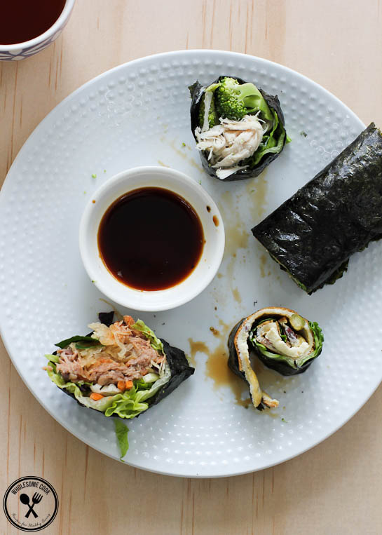 Rice-free Paleo Sushi Rolls