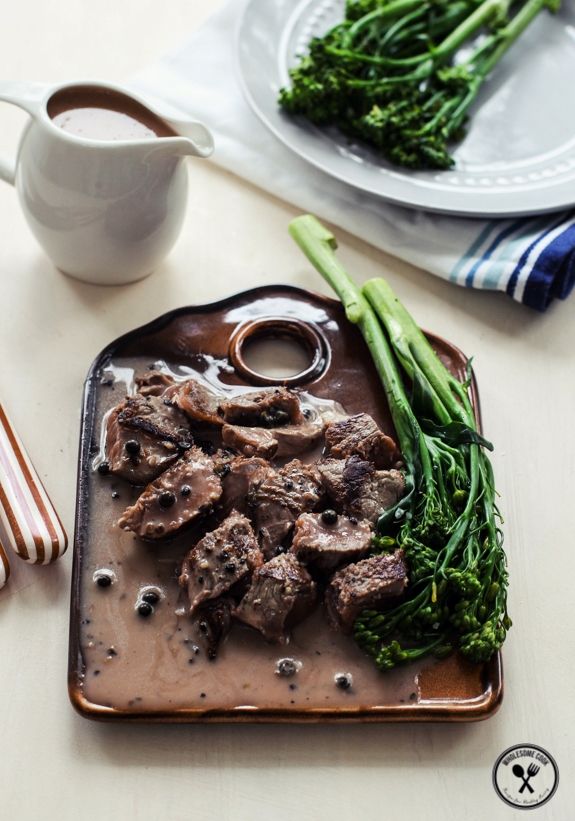 Creamy Peppercorn Sauce for Steak