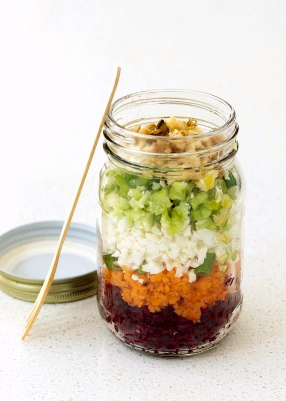 Grated Salad in a Jar