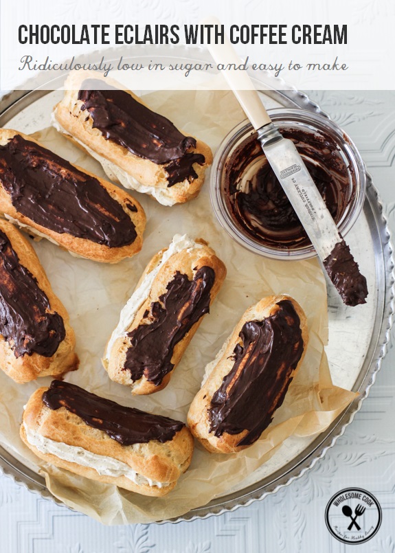 Easy Choux Pastry Recipe for Coffee Cream Eclairs-9
