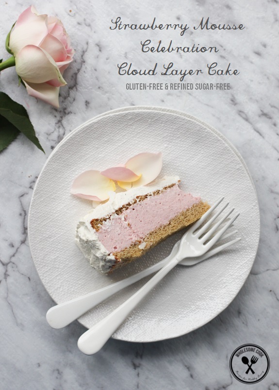 Gluten-free Strawberry Mousse Cloud Layer Cake