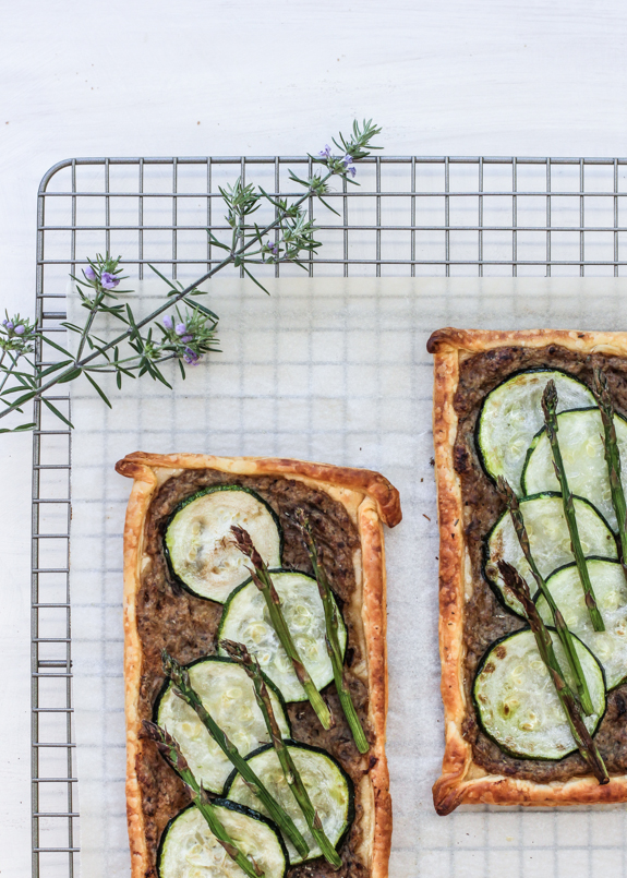 Imperfect Picks Zucchini Asparagus and Eggplant Dip Tart