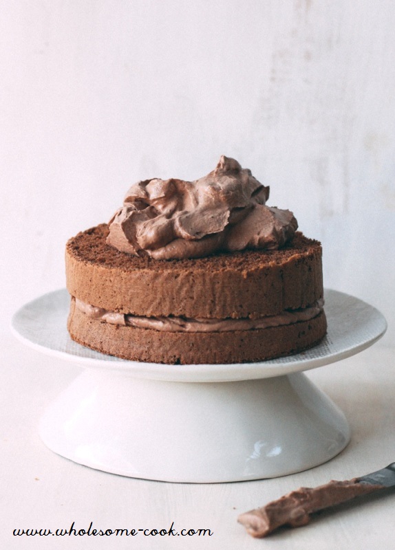 Gluten-free Low Sugar Chocolate Layer Cake with Salted Caramel and Sesame Snaps  (1)