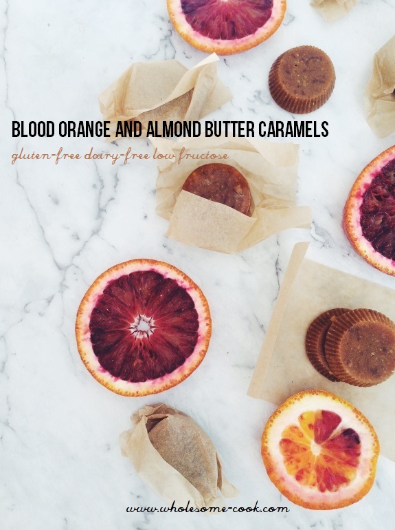 Blood Orange and Almond Caramels _WholesomeCook