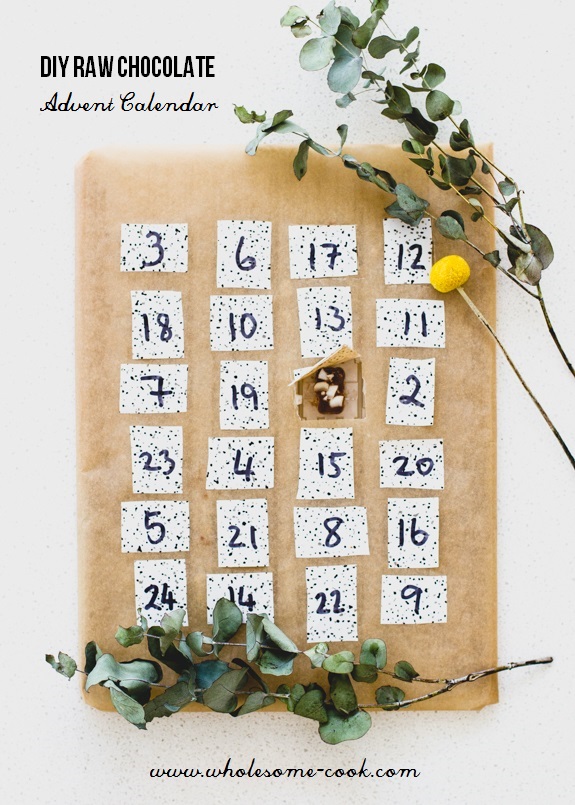 DIY Raw Chocolate Advent Calendar