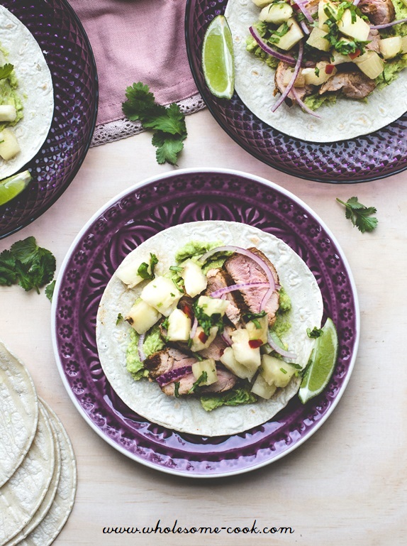 Spicy Pork Tacos with Pineapple Salsa