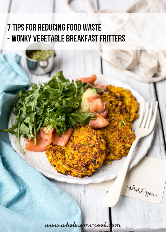 7 TIPS FOR REDUCING FOOD WASTE - WONKY VEGETABLE BREAKFAST FRITTERS