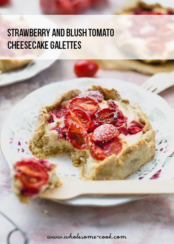 Strawberry and Blush Tomato Cheesecake Galettes_