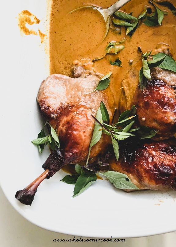 Coconut Milk Confit Duck Legs with Yellow Curry