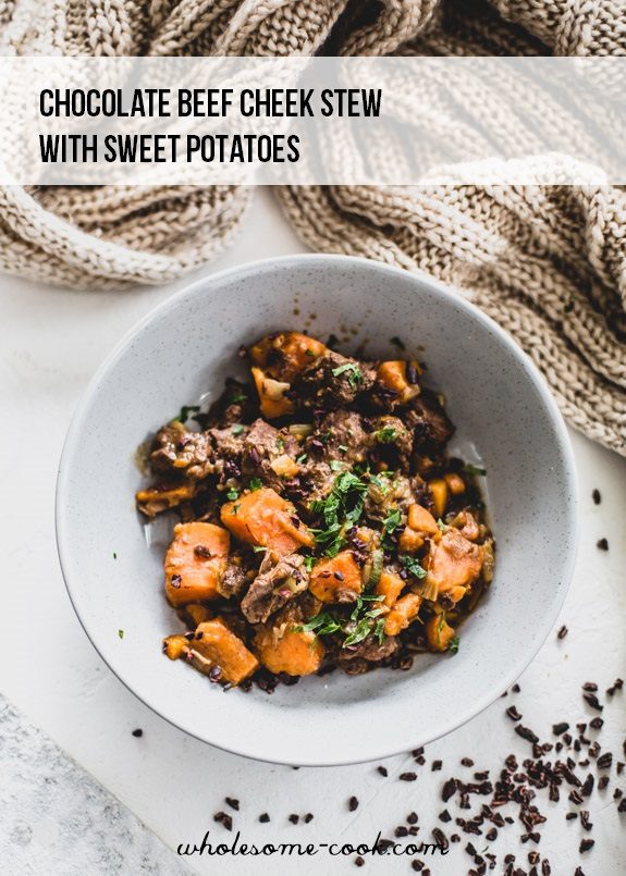 Chocolate Beef Stew with Sweet Potatoes