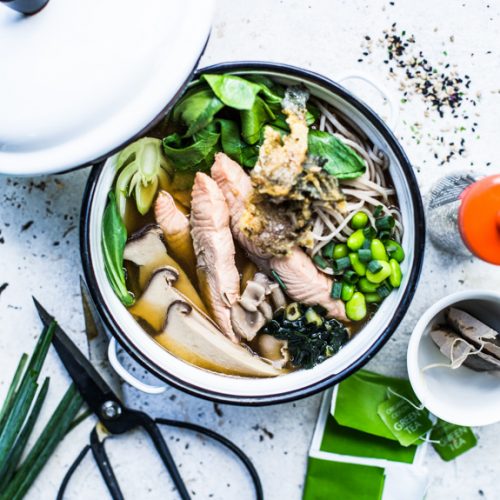 Must Try Green Tea Soup with Noodles - Wholesome Cook