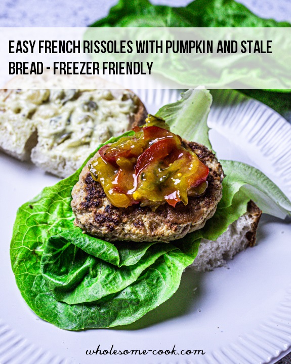 Easy French Rissoles with Pumpkin and Stale Bread - Freezer Friendly