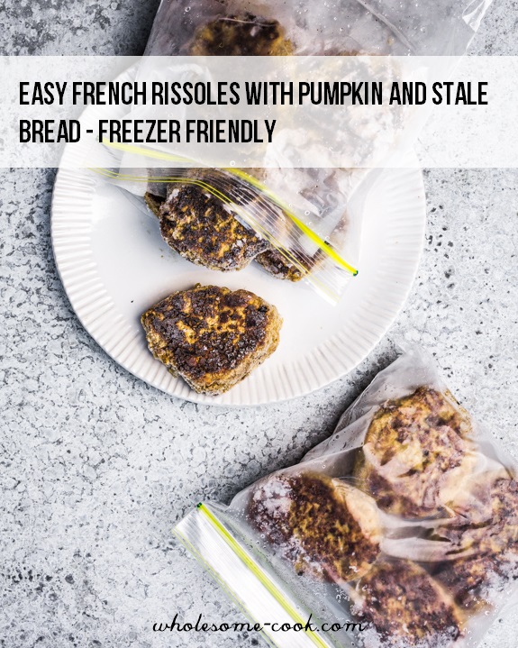 Easy French Rissoles with Pumpkin and Stale Bread - Freezer Friendly