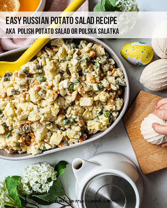 Russian Potato Salad (aka Polish Potato Salad) - Wholesome Cook