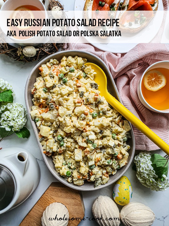 Russian Potato Salad Recipe aka Polish Potato Salad Polska Salatka Recipe