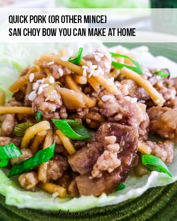 san choy bow recipe